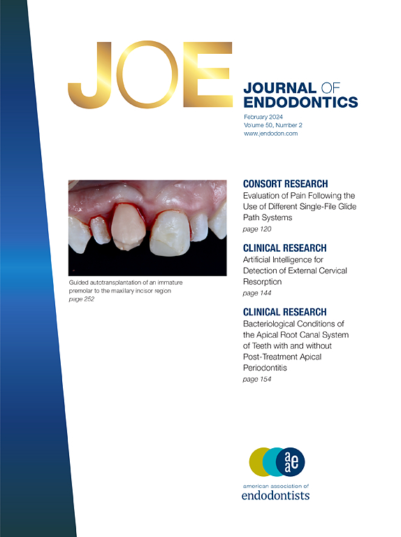 Go to journal home page - Journal of Endodontics